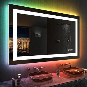 48X30 RGB Backlit Mirror with Lights